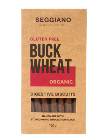 Seggiano Organic Buckwheat Digestive Biscuits 150g