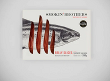 Load image into Gallery viewer, Smokin&#39; Brothers: Sashimi Grade Sliced Salmon Belly 200g
