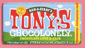 Tony's Chocolonely Ben & Jerrys Strawberry Cheesecake