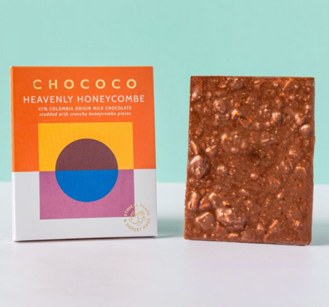 Chococo Bar - Heavenly Honeycombe 47% Milk Chocolate Bar - 75g