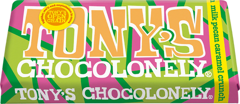 tony's chocolate bar on white background