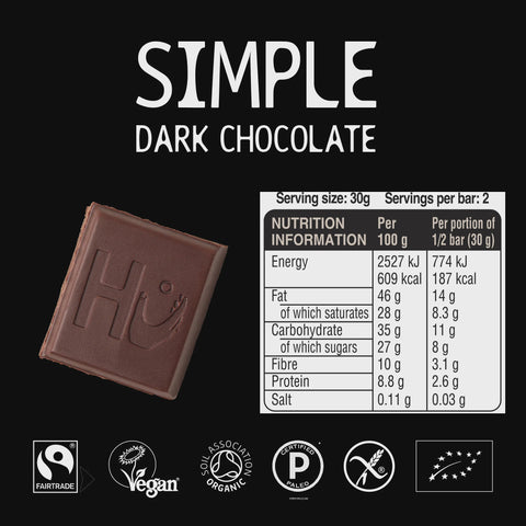 Hu Kitchen Simple Dark Chocolate 60g