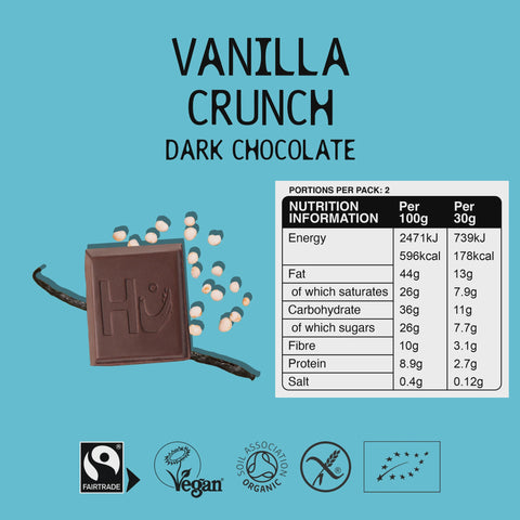 Hu Kitchen Vanilla Crunch Dark Chocolate 60g