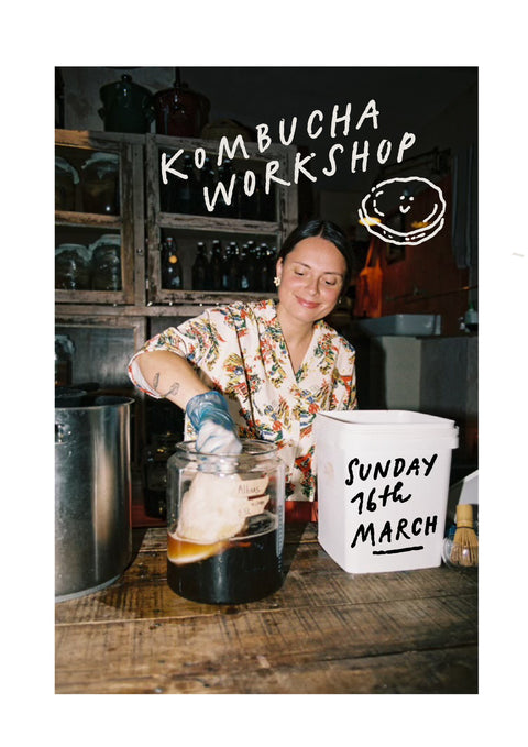 Kombucha workshop Sunday 16th March 2025