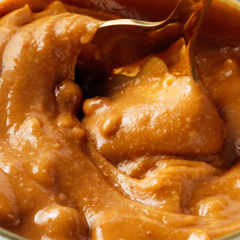close up of peanut butter