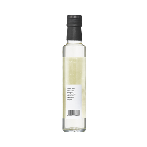 bottle of vinegar on white background