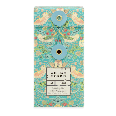 Blue box of william morris earl grey tea