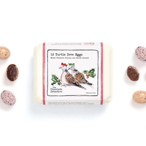 lifestyle image of chocolate detective xmas eggs