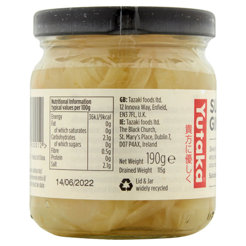  back of the label with nutritional information, ingredients, and recycling symbols, set against a plain white background.