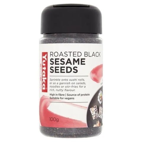 yutaka roasted black sesame seeds 100g