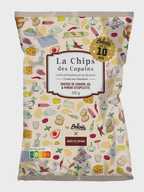 Bag of duck flavoured crisps from Belsia 