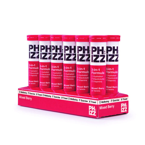 phizz 3 in 1 vitamin tablets - mixed berries 20 X 4.5g