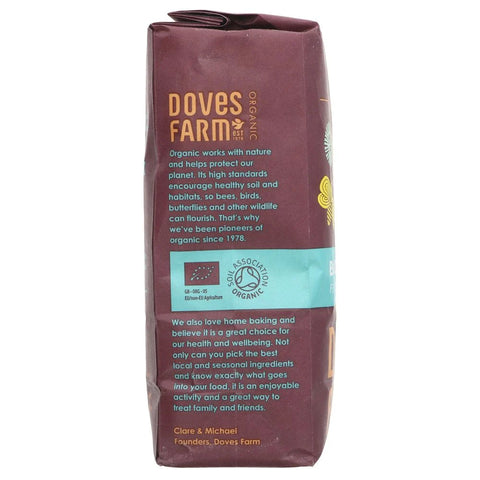 Doves Farm organic product packaging on a white background