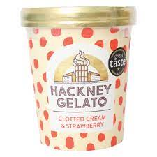 Hackney Gelato Clotted Cream & Strawberries 460ml
