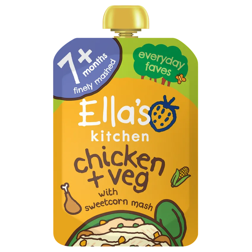 Ella's Kitchen Chicken & Corn mash