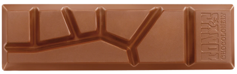 A single chocolate bar with a mountain-like segmented top design, featuring the embossed brand name 'JONNY' and 'CHOCOLAT' on the right side, shown against a plain white background.
