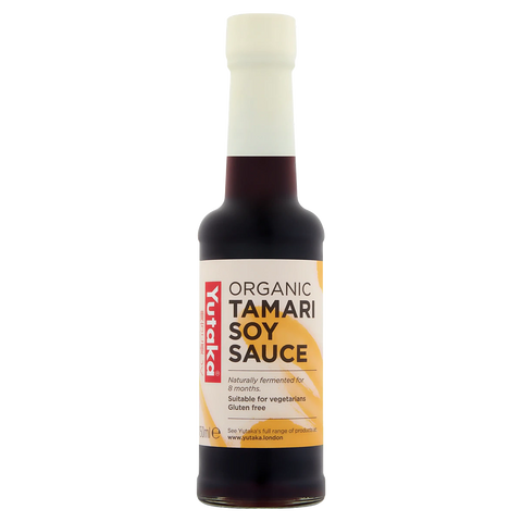 yutaka organic tamari soy sauce gluten-free naturally fermented japanese soy sauce for dipping, marinades, and stir-fries