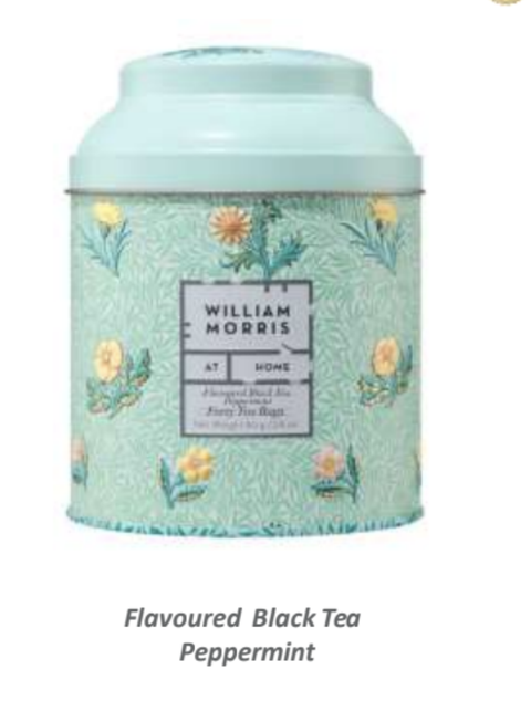 William Morris Tea  Tins - Peppermint 40 Teabags