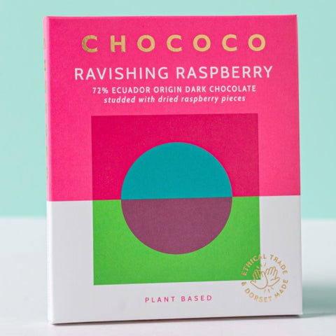 packaging of chococo ravishing raspberry