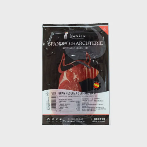 iberica sliced serrano ham