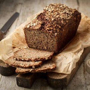 DARK RYE 100% Rye flour based rye bread, milled on site. Cracked rye, sunflower seeds, linseeds, Biga, water, sea salt. Bread from the bread station, london fields