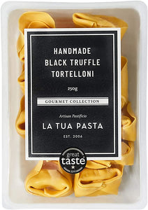 La Tua Pasta Tortelloni Black Truffle Burrata 250g (Fresh Filled Egg Pasta)