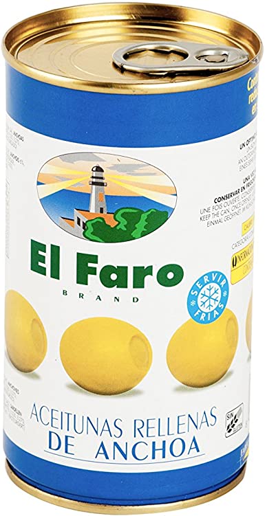 El Faro Olives Stuffed with Anchovies