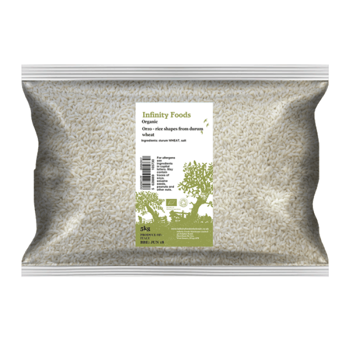 Infinity - Organic Orzo - rice shape from durum wheat - white 450g