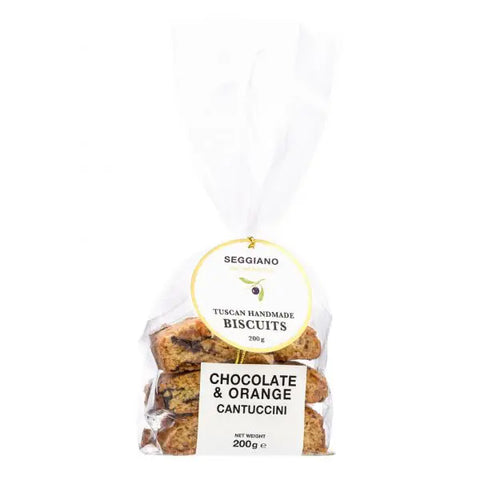 SEGGIANO Chocolate & Orange Cantuccini Biscuits 200g VEGETARIAN