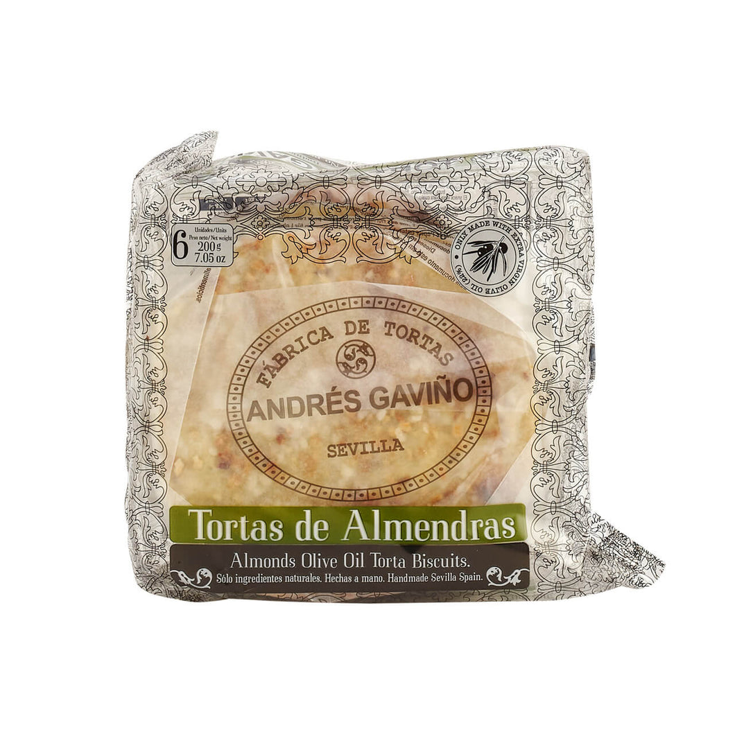 Tortas Olive Oil Biscuits with Almonds 200g - Andrés Gaviño