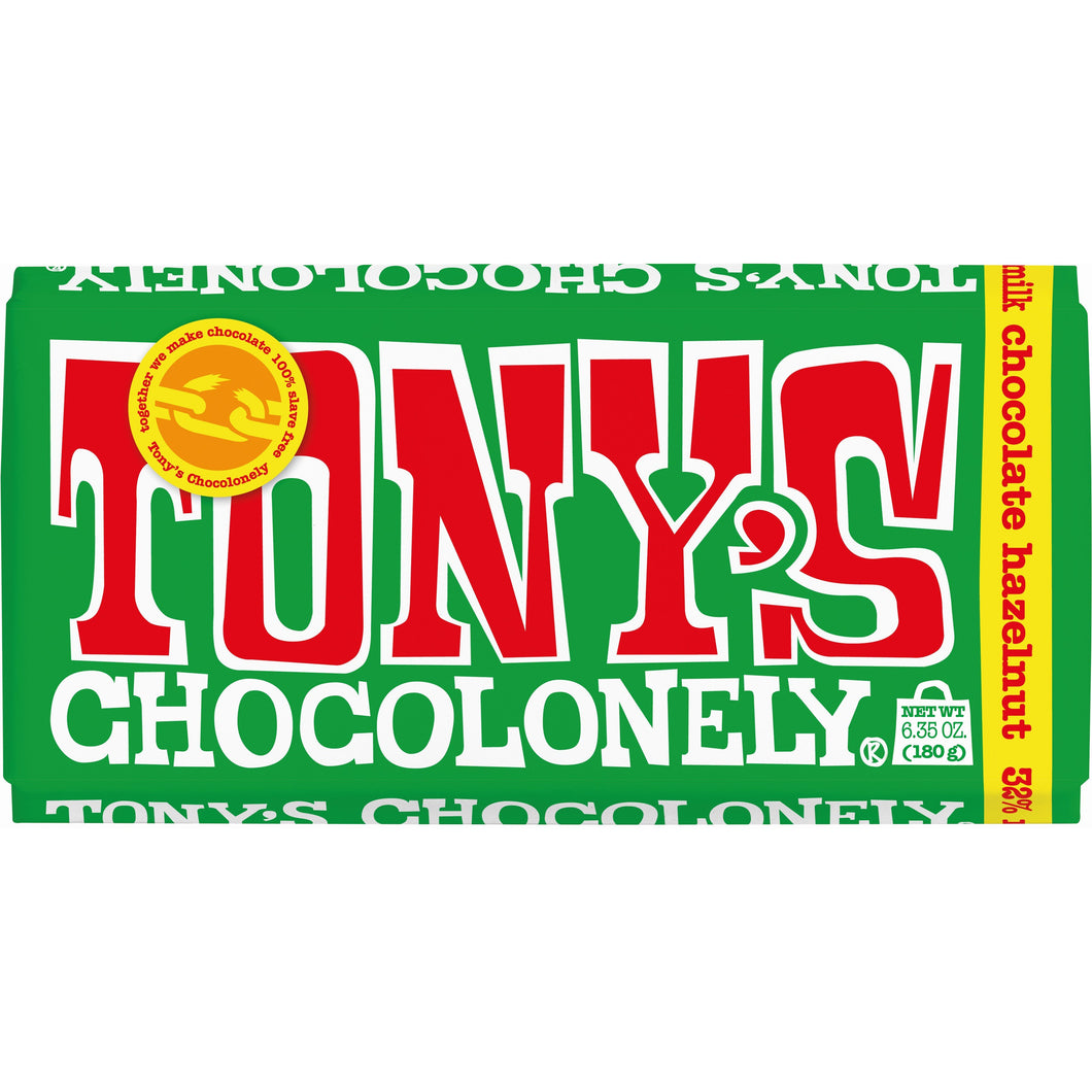 Tony's Chocolonely Milk  Hazelnut 180g