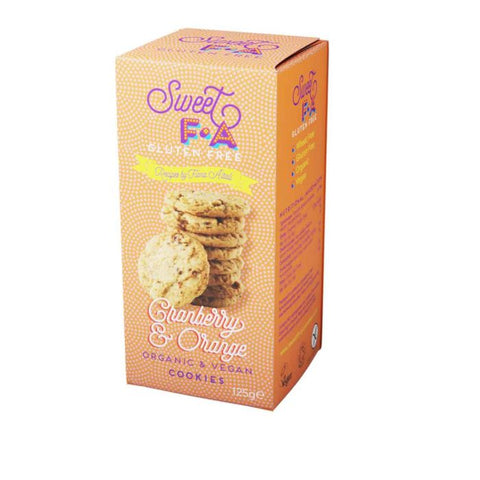 sweet fa cranberry and orange gluten free cookies