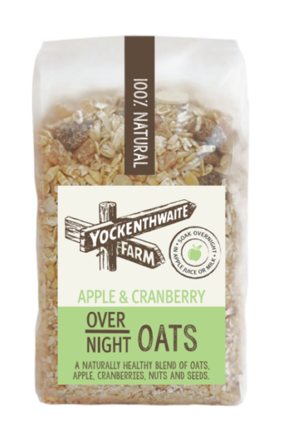 yockenthwaite farm overnight oats apple & cranberry 500g