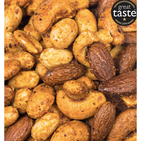one tin of belazu rose harissa nut mix