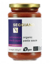 Load image into Gallery viewer, Seggiano Organic Puttanesca Pasta Sauce 350g
