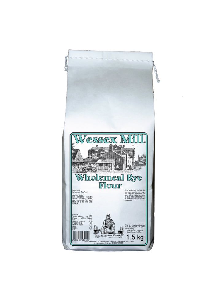 Wessex Mill - Wholemeal Rye  Bread Flour 1.5kg