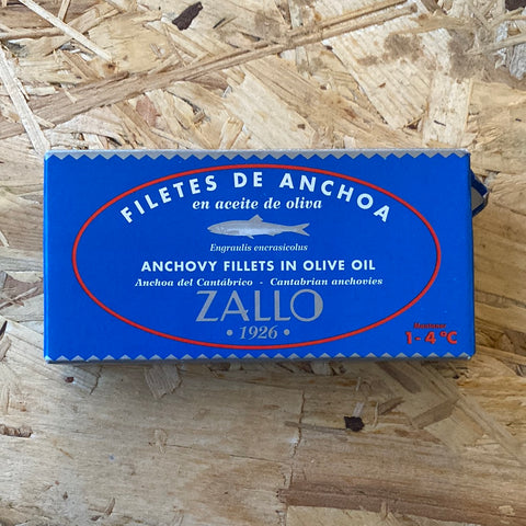 one tin of zallo anchovy fillets in olive oil