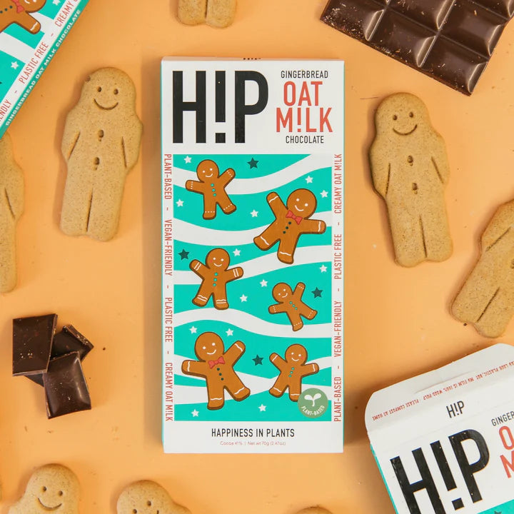 HIP OAT M!LK CHOCOLATE BAR Limited Edition: Gingerbread