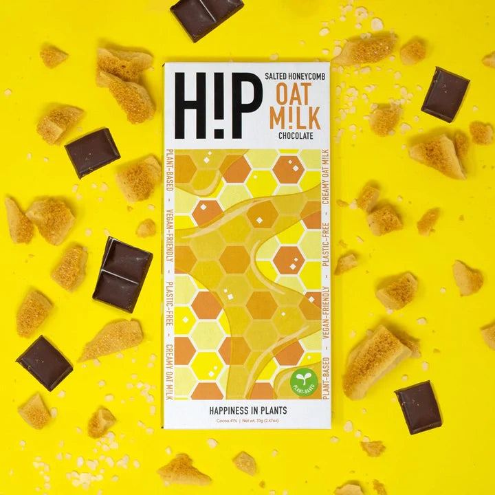 HIP OAT M!LK CHOCOLATE BAR Salted Honeycomb