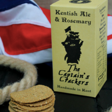 Load image into Gallery viewer, The Captain’s Crackers (Kentish Ale &amp; Rosemary) 120g

