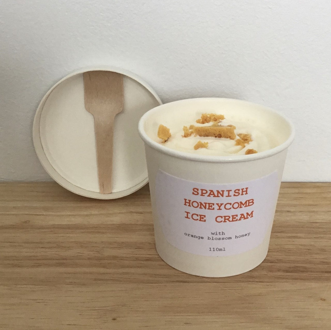 Incognito - Spanish Honeycomb Ice Cream with Orange Blossom (small tub), Islington